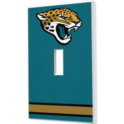 Strategic Printing Jacksonville Jaguars Stripe Single Toggle Light Switch Plate