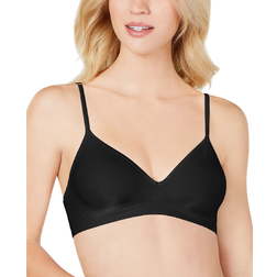 Hanes Ultimate Comfy Support ComfortFlex Fit Wirefree Bra - Black