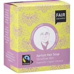 Fair Squared Hair Soap (Apricot) Sensitive Scalp (includes cotton soap bag) 2 x 80g 80g