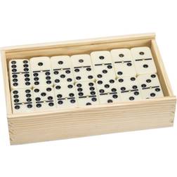 Hey! Play! Premium Set Of 55 Double Nine Dominoes Wood Case