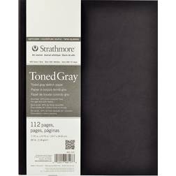 Strathmore 400 Series Toned Sketch Softcover Pad gray 7.75 in. x 9.75 in. 56 sheets