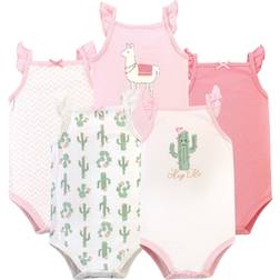 Hudson Baby Sleeveless Bodysuits 5-pack - Pink Cactus (10155853)