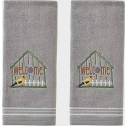 SKL Home Welcome Birdhouse Guest Towel Grey (63.5x40.64cm)