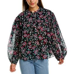 Isabel Marant Salika Floral Top - Faded Night