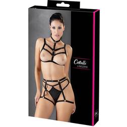 Cottelli Bondage Harness Set Black S/L