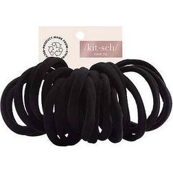 Kitsch Eco-Friendly Nylon Elastics 20pc set Black