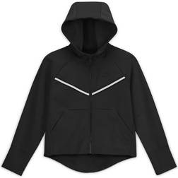 Nike Older Kid's Sportswear Tech Fleece Full-Zip Hoodie - Black/White (CZ2570-010)