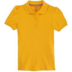 French Toast Girl's School Uniform Stretch Pique Polo Shirt - Gold