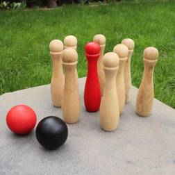 Kingfisher Wooden Skittles Set