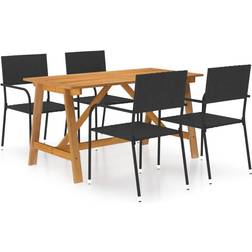 vidaXL 3068777 Patio Dining Set, 1 Table incl. 4 Chairs