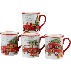 Certified International Home for Christmas Mug 53.232cl 4pcs