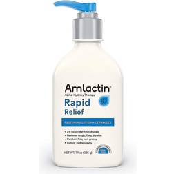 AmLactin Alpha Hydroxy Therapy Rapid Relief Restoring Lotion & Ceramides 7.9 Oz