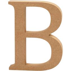 Creativ Company Letter, B, H: 8 cm, thickness 1,5 cm, 1 pc