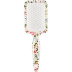 The Vintage Cosmetic Company Rectangular Paddle Hair Brush Floral