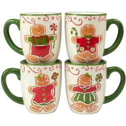 Certified International Holiday Magic Gingerbread Cup & Mug 47.3cl 4pcs