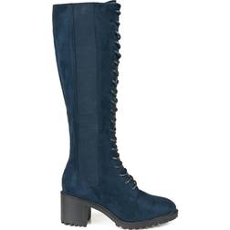 Journee Collection Jenicca Wide Calf - Navy