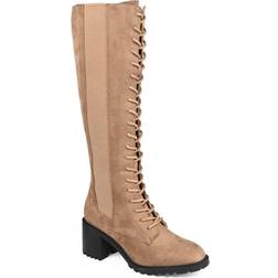 Journee Collection Jenicca Wide Calf - Taupe