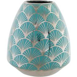 Dkd Home Decor Vase Porcelain Turquoise Oriental (16 x 16 x 18 cm) Vase