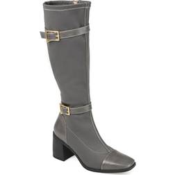 Journee Collection Gaibree Medium Calf - Grey