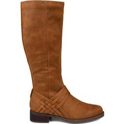 Journee Collection Meg Medium Calf - Cognac