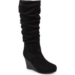 Journee Collection Haze Wide Calf - Black