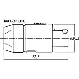 Neutrik Nac3Fc-Hc Power Cable Connector, 32 Amp