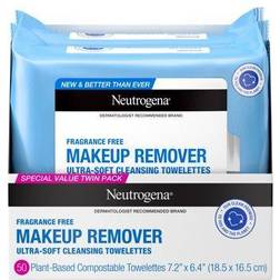 Neutrogena Fragrance-Free Makeup Remover Cleansing Towelettes Twin Pack