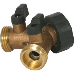 Camco 20123 Y Shut Off Valve Hose Valve, Brass