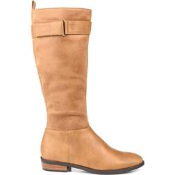 Journee Collection Lelanni Wide Calf - Tan