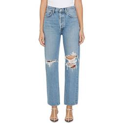 Agolde 90's Distressed High Rise Jeans - Backdrop