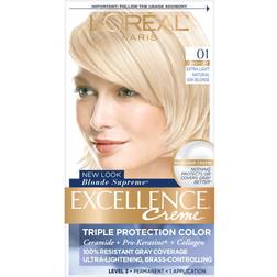 Excellence Creme Level 3 Permanent Haircolor 01 High-Lift Extra Light Natural Ash Blonde