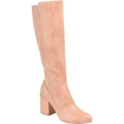 Journee Collection Tavia Wide Calf - Blush