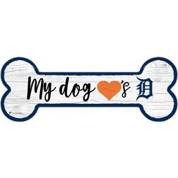 Fan Creations Detroit Tigers Team Dog Bone Sign Board