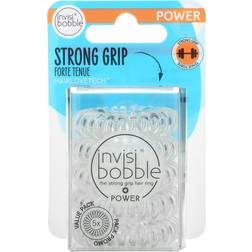 invisibobble Power Strong Grip Crystal Clear 5-pack