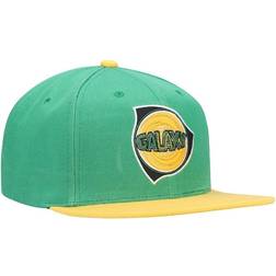 Mitchell & Ness LA Galaxy Historic Logo Since '96 Two-Tone Snapback Hat Men - Green