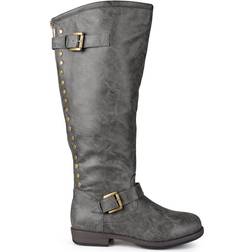 Journee Collection Spokane Medium Calf - Dark Grey