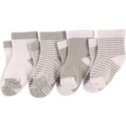 Luvable Friends Basic Cuff Socks 4 Pack - Gray