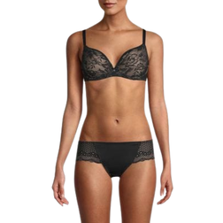 Wacoal Lace Finesse T-Shirt Bra - Black/Toast