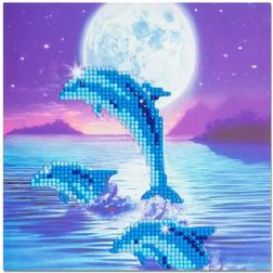 Crystal Art Card Kit Dolphins