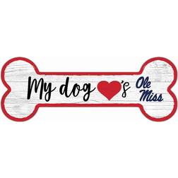 Fan Creations Ole Miss Rebels Team Dog Bone Sign