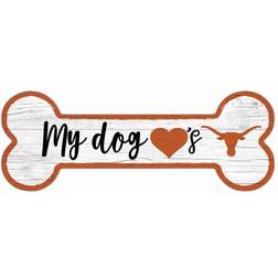 Fan Creations Texas Longhorns Team Dog Bone Sign Board