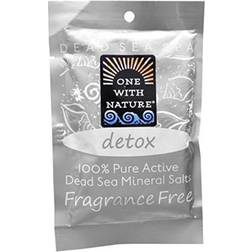 One With Nature Dead Sea Spa Mineral Salts Detox Fragrance Free 2.5 oz (70 g)