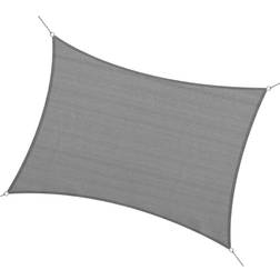 OutSunny Sun Shade Sail Charcoal Grey