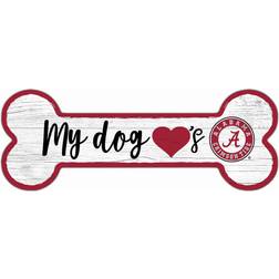 Fan Creations Alabama Crimson Tide Team Dog Bone Sign Board