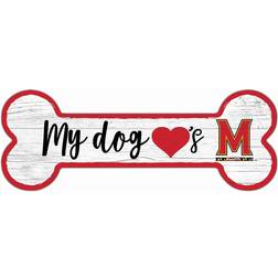 Fan Creations Maryland Terrapins Team Dog Bone Sign