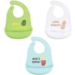 Hudson Silicone Bibs Guacamole 3-pack