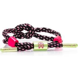 Rastaclat Master Plan Knotted Bracelet - Black/Pink/Green