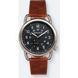 Breed Regulator Leather-Band W/Second Sub-Dial Black