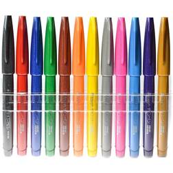 Pentel Brush-Tip Sign Pen Sets set of 12