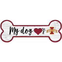 Fan Creations Iowa State Cyclones Team Dog Bone Sign Board